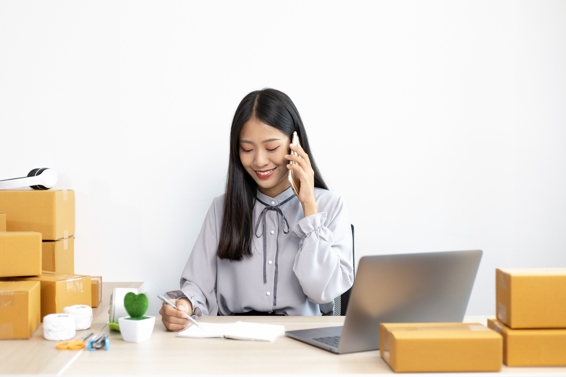 Entrepreneur Taking a Call